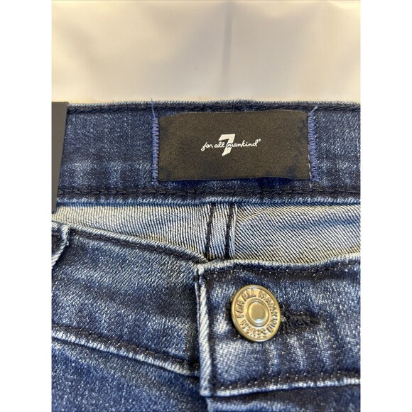 7 FOR ALL MANKIND Slim Illusion Tailorless Dojo Jeans Women Sz 30 NEW w/Tag - Picture 7 of 11